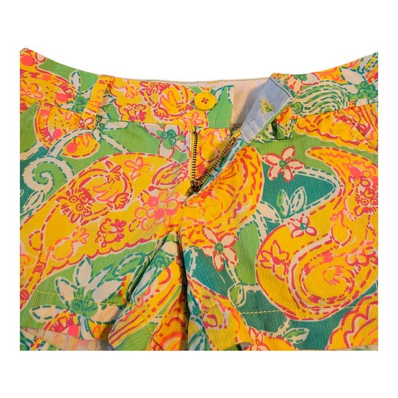 Lilly Pulitzer The Walsh Shorts Womens 00 Multicolor Floral Print Resortwear - Picture 7 of 10